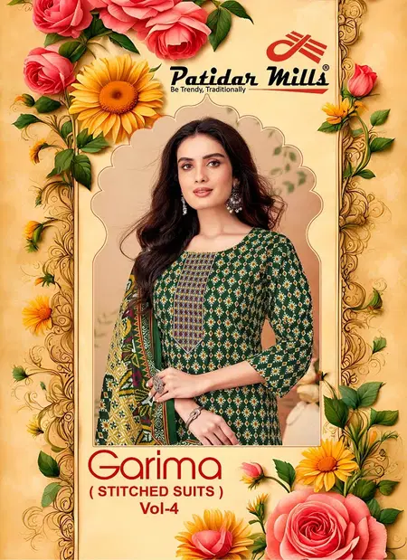 Garima Vol 4 By Patidar Online Cotton Printed Kurti With Bottom Dupatta Wholesale
